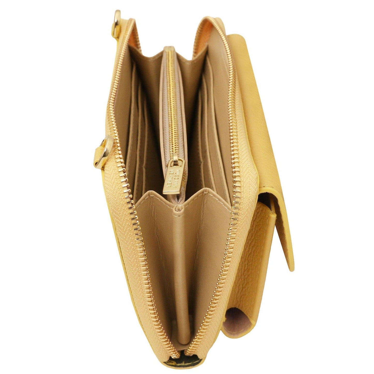 Urania - Leather phone wallet with strap | TL142433 - Premium Leather shoulder bags - Shop now at San Rocco Italia