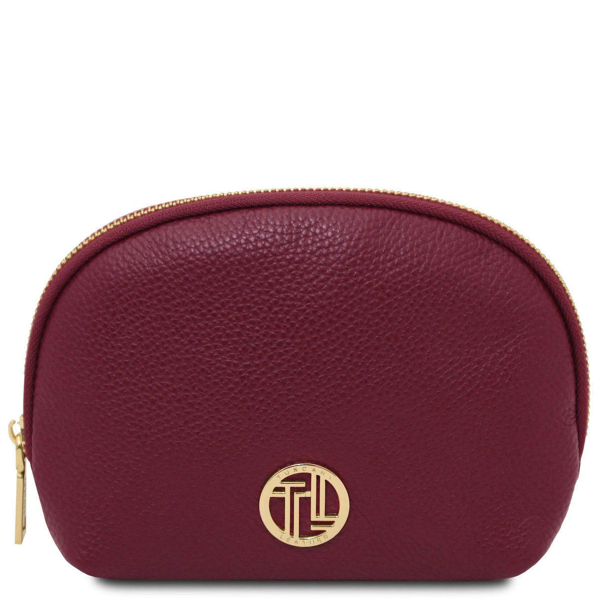 Accessoires de voyage en cuir Bordeaux Vera – trousse de toilette en cuir souple | TL142438 San Rocco Italia