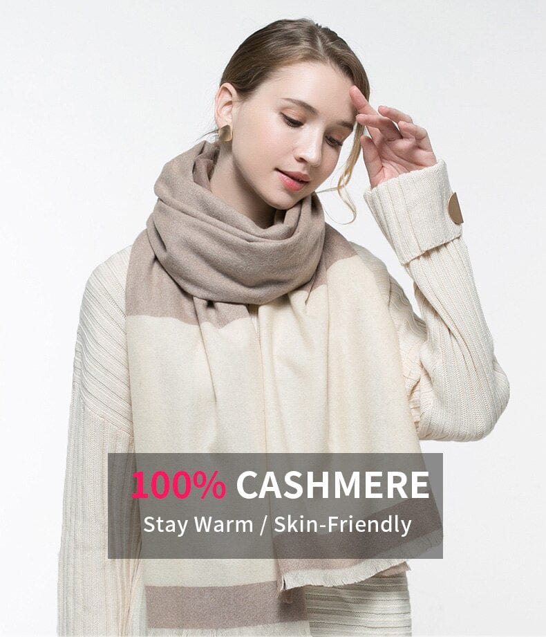 100% Cashmere Shawl and Wrap | 200x60cm - - San Rocco Italia