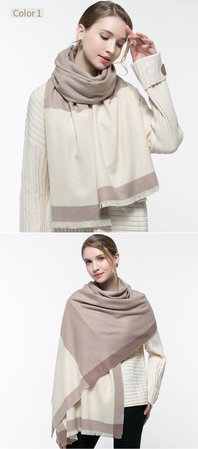 100% Cashmere Shawl and Wrap | 200x60cm - - San Rocco Italia