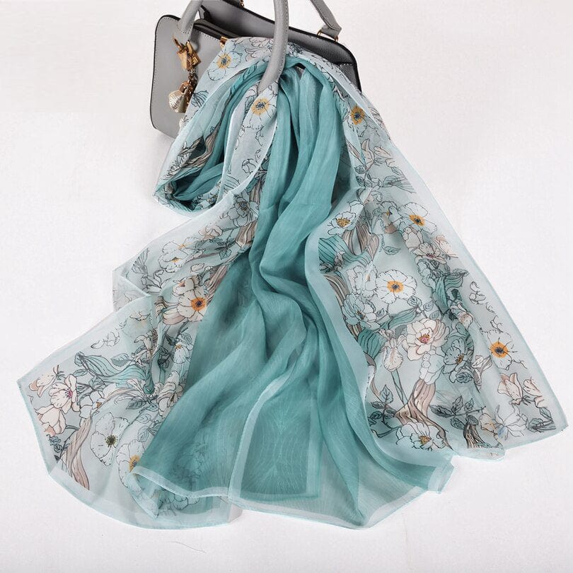 2019 Silk Handbag Print Scarf