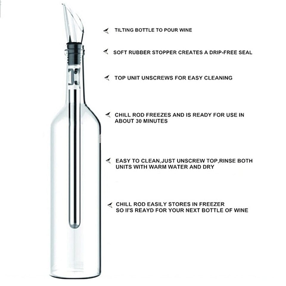 Wine Chilling Pour Spout - www.sanroccoitalia.it - Barware