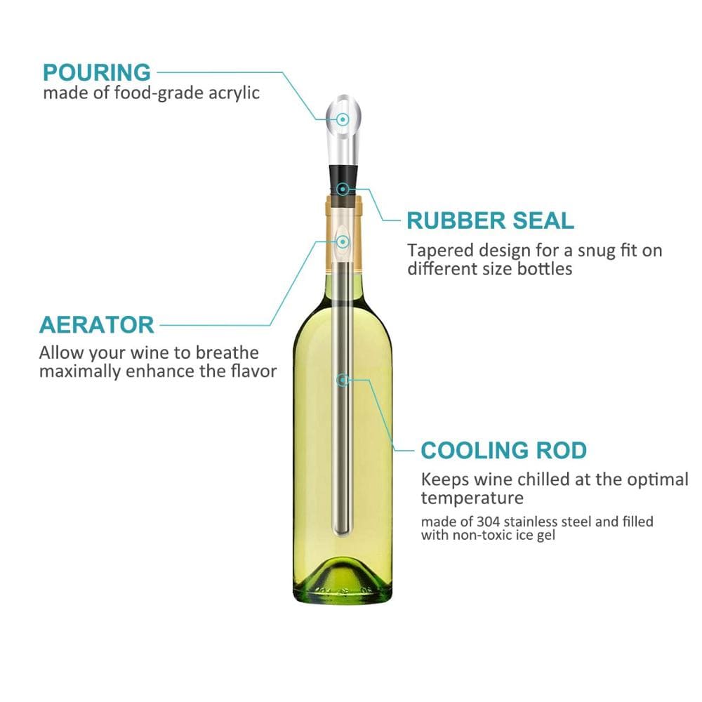 Wine Chilling Pour Spout - www.sanroccoitalia.it - Barware