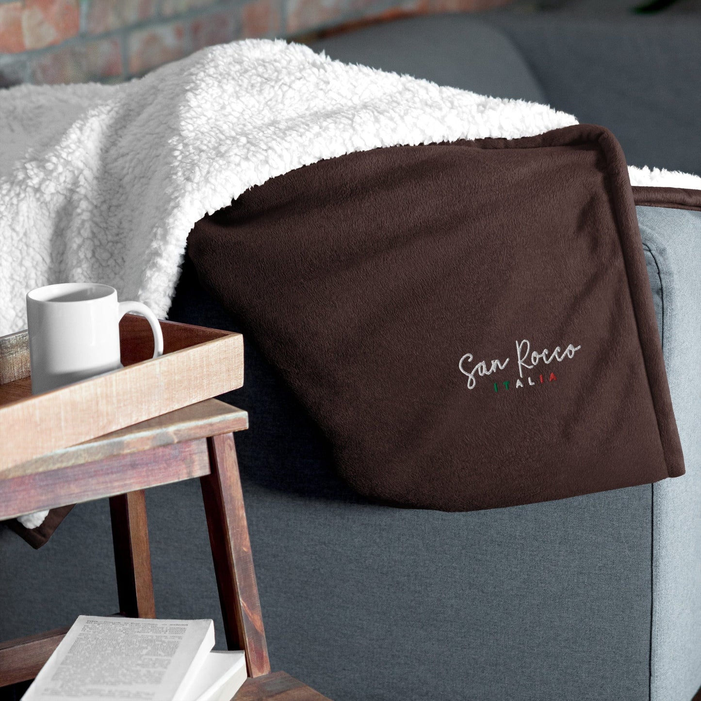 Premium San Rocco Italia sherpa blanket - Blanket - San Rocco Italia