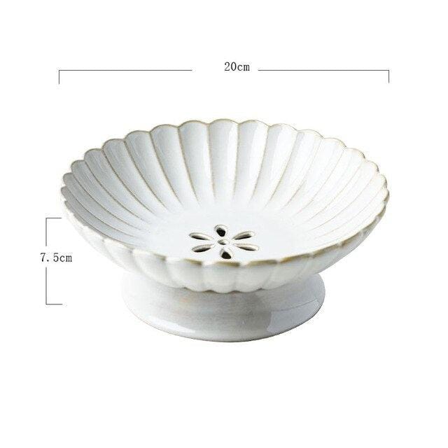 Chrysanthemum Fruit Bowl with Drain Holes - Premium Bowl - Just €55.95! Shop now at San Rocco Italia