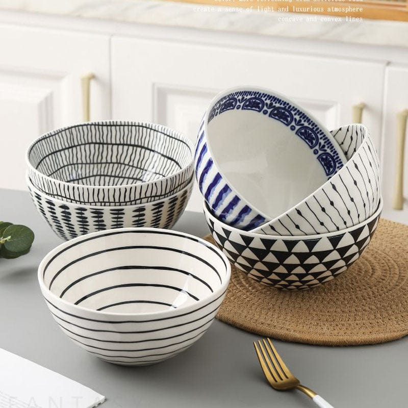 Large Hand Painted Bowls - 1,100 ml (approx. 37 oz.) - Bowls - San Rocco Italia