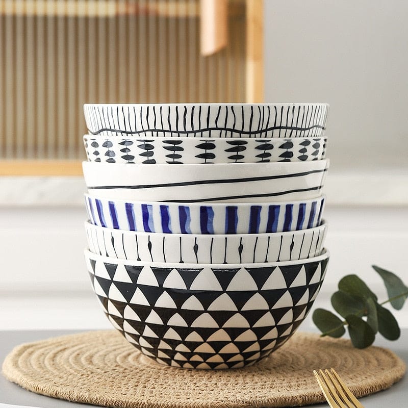 Large Hand Painted Bowls - 1,100 ml (approx. 37 oz.) - Bowls - San Rocco Italia
