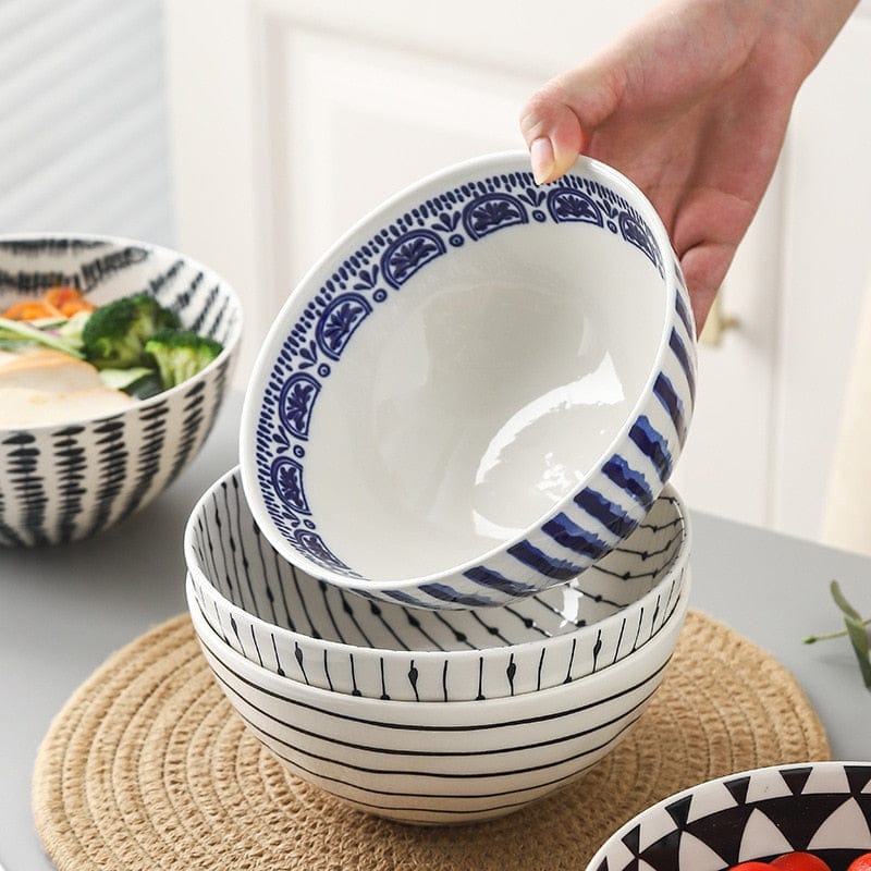 Large Hand Painted Bowls - 1,100 ml (approx. 37 oz.) - Bowls - San Rocco Italia