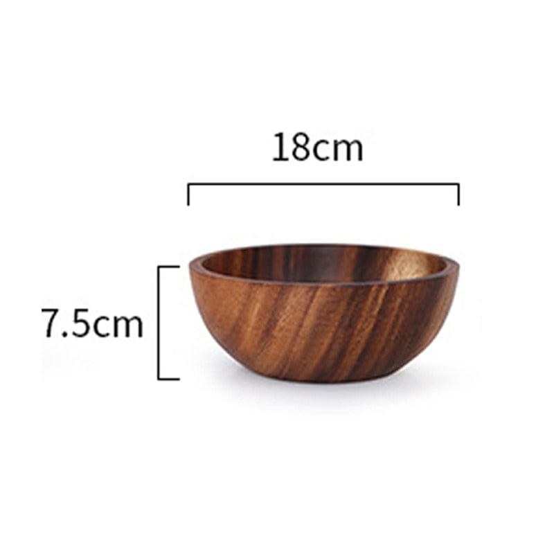 Solid Acacia Wood Nesting Bowls - San Rocco Italia