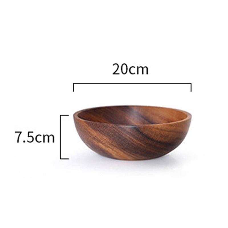 Solid Acacia Wood Nesting Bowls - San Rocco Italia