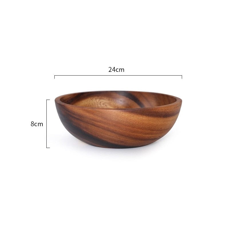 Solid Acacia Wood Nesting Bowls - San Rocco Italia