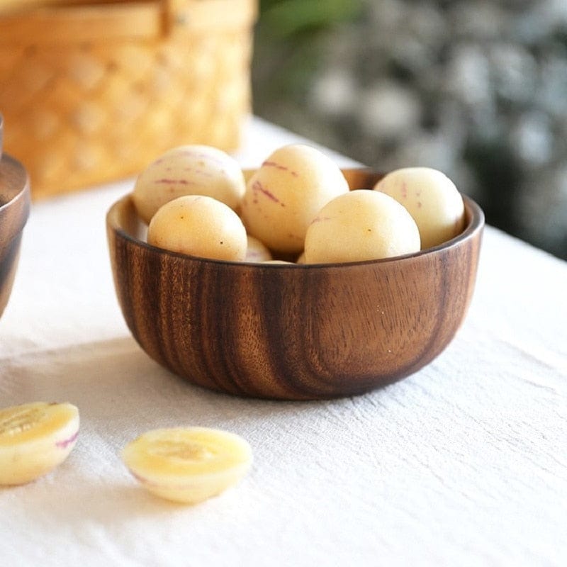 Solid Acacia Wood Nesting Bowls - San Rocco Italia