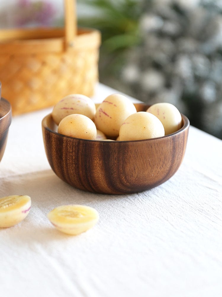 Solid Acacia Wood Nesting Bowls - San Rocco Italia