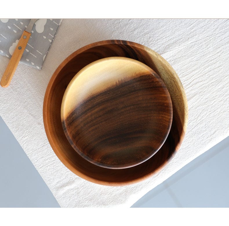 Solid Acacia Wood Nesting Bowls - San Rocco Italia