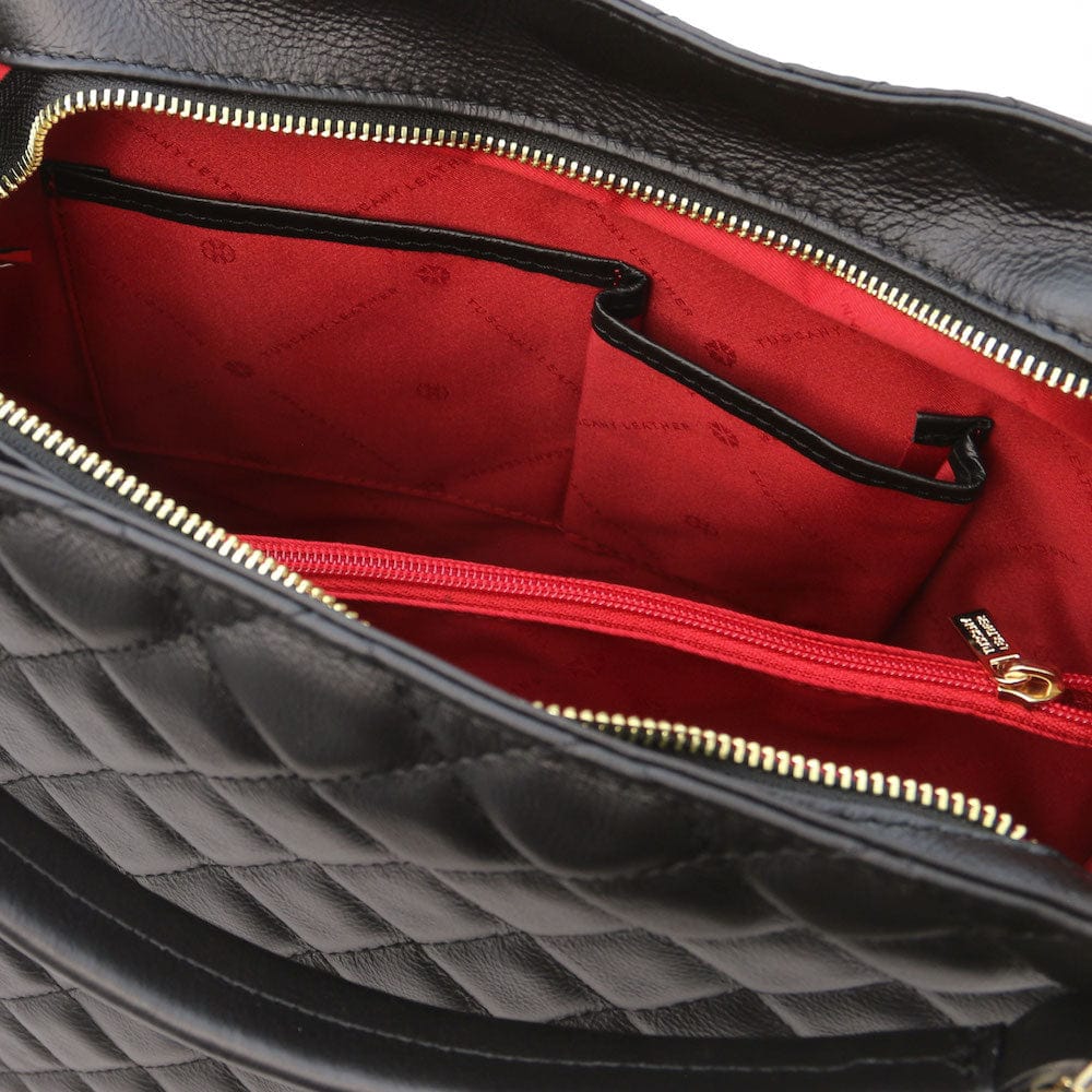 TL Bag - Soft quilted leather bucket bag - Large | TL142237 - Premium Bucket Bag - Just €153.72! Shop now at San Rocco Italia