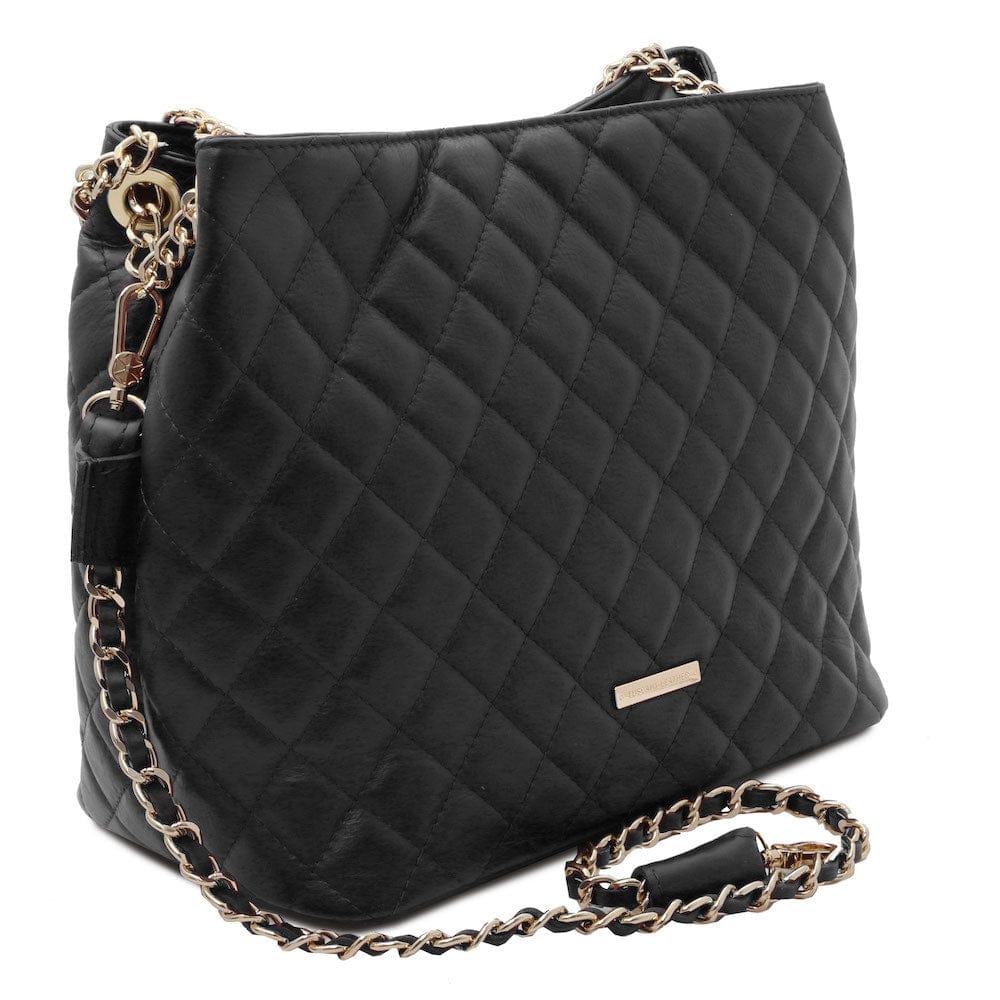 TL Bag - Soft quilted leather bucket bag - Large | TL142237 - Premium Bucket Bag - Just €153.72! Shop now at San Rocco Italia