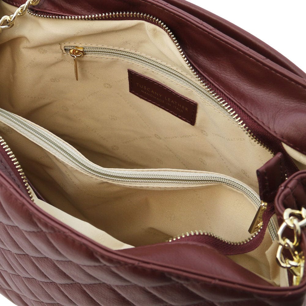 TL Bag - Soft quilted leather bucket bag - Large | TL142237 - Premium Bucket Bag - Just €153.72! Shop now at San Rocco Italia