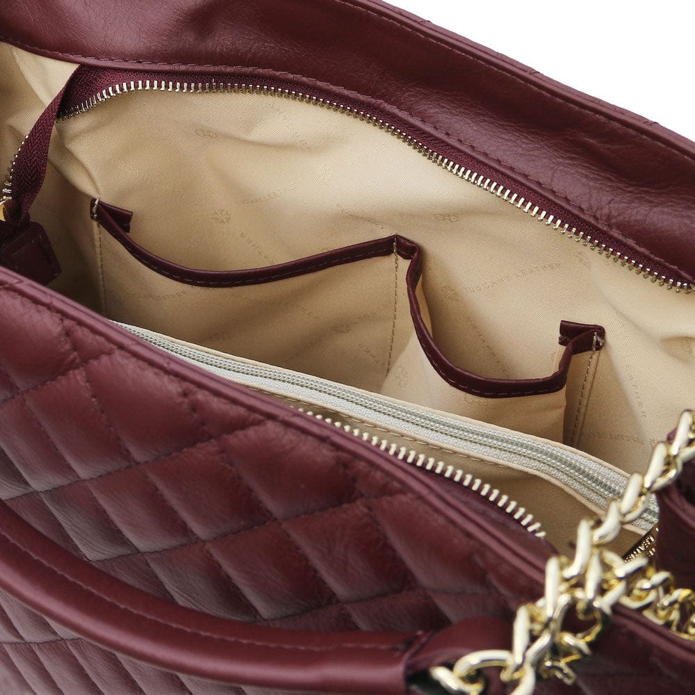 TL Bag - Soft quilted leather bucket bag - Large | TL142237 - Premium Bucket Bag - Just €153.72! Shop now at San Rocco Italia