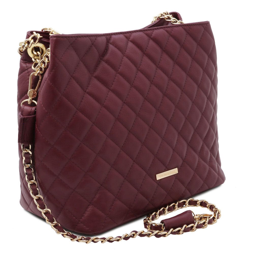 TL Bag - Soft quilted leather bucket bag - Large | TL142237 - Premium Bucket Bag - Just €153.72! Shop now at San Rocco Italia
