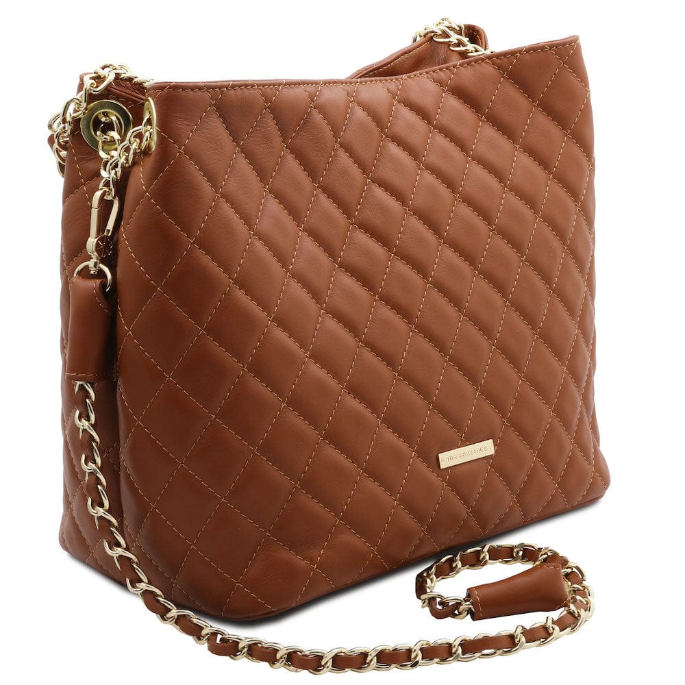 TL Bag - Soft quilted leather bucket bag - Large | TL142237 - Premium Bucket Bag - Just €153.72! Shop now at San Rocco Italia