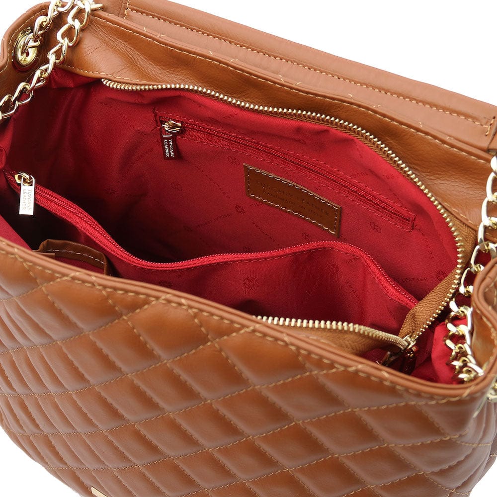 TL Bag - Soft quilted leather bucket bag - Large | TL142237 - Premium Bucket Bag - Just €153.72! Shop now at San Rocco Italia