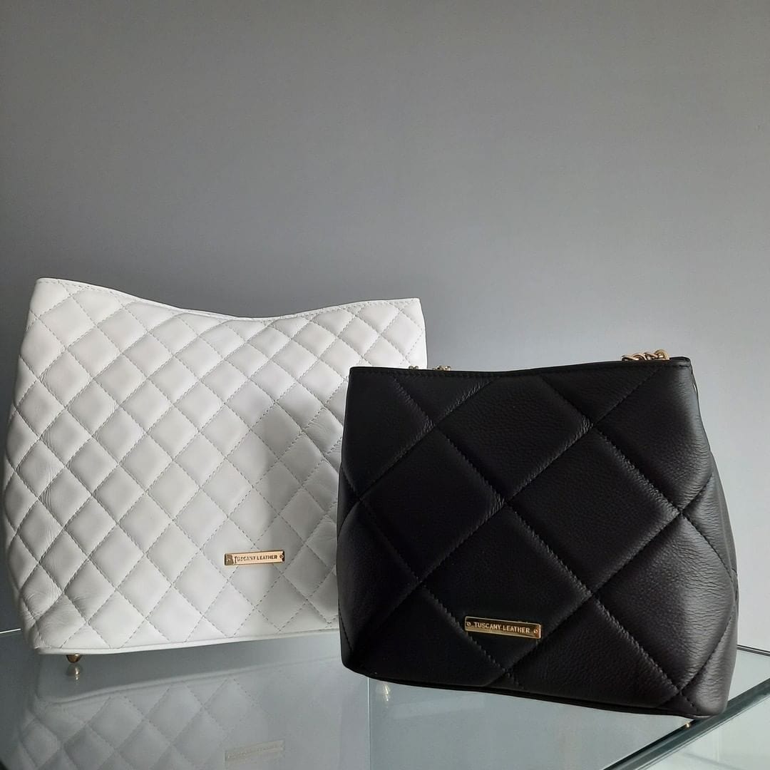TL Bag - Soft quilted leather bucket bag - Large | TL142237 - Premium Bucket Bag - Just €153.72! Shop now at San Rocco Italia