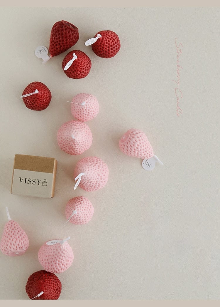 Scented Soy Wax Strawberry Candles - Premium Candles - Just €14.95! Shop now at San Rocco Italia