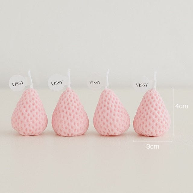 Scented Soy Wax Strawberry Candles - Premium Candles - Just €14.95! Shop now at San Rocco Italia