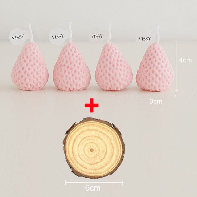 Scented Soy Wax Strawberry Candles - Premium Candles - Just €14.95! Shop now at San Rocco Italia