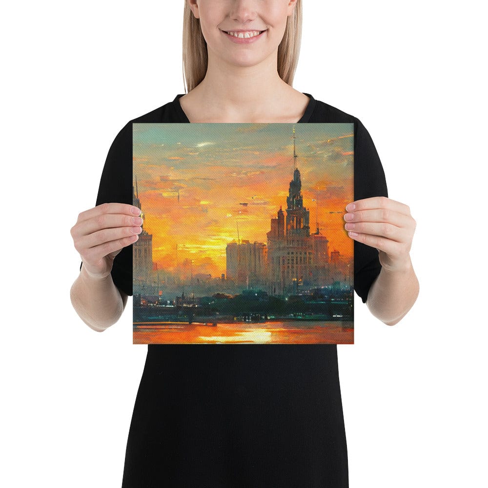 Sunset over the City Canvas Print - Canvas Print - San Rocco Italia