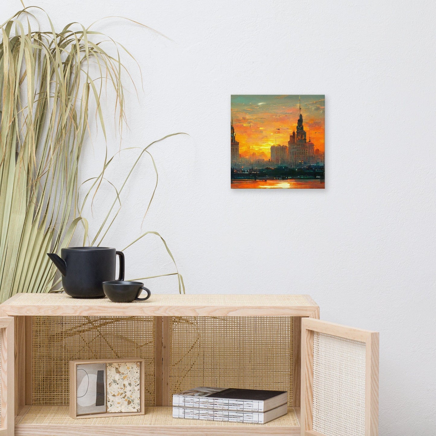 Sunset over the City Canvas Print - Canvas Print - San Rocco Italia