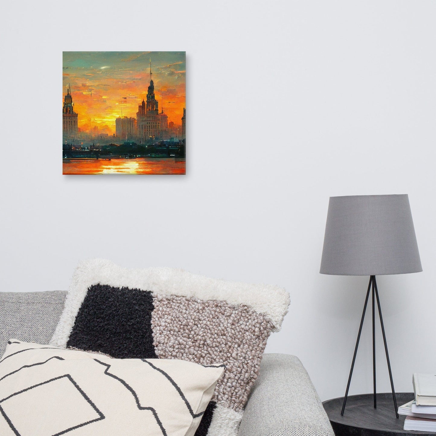 Sunset over the City Canvas Print - Canvas Print - San Rocco Italia