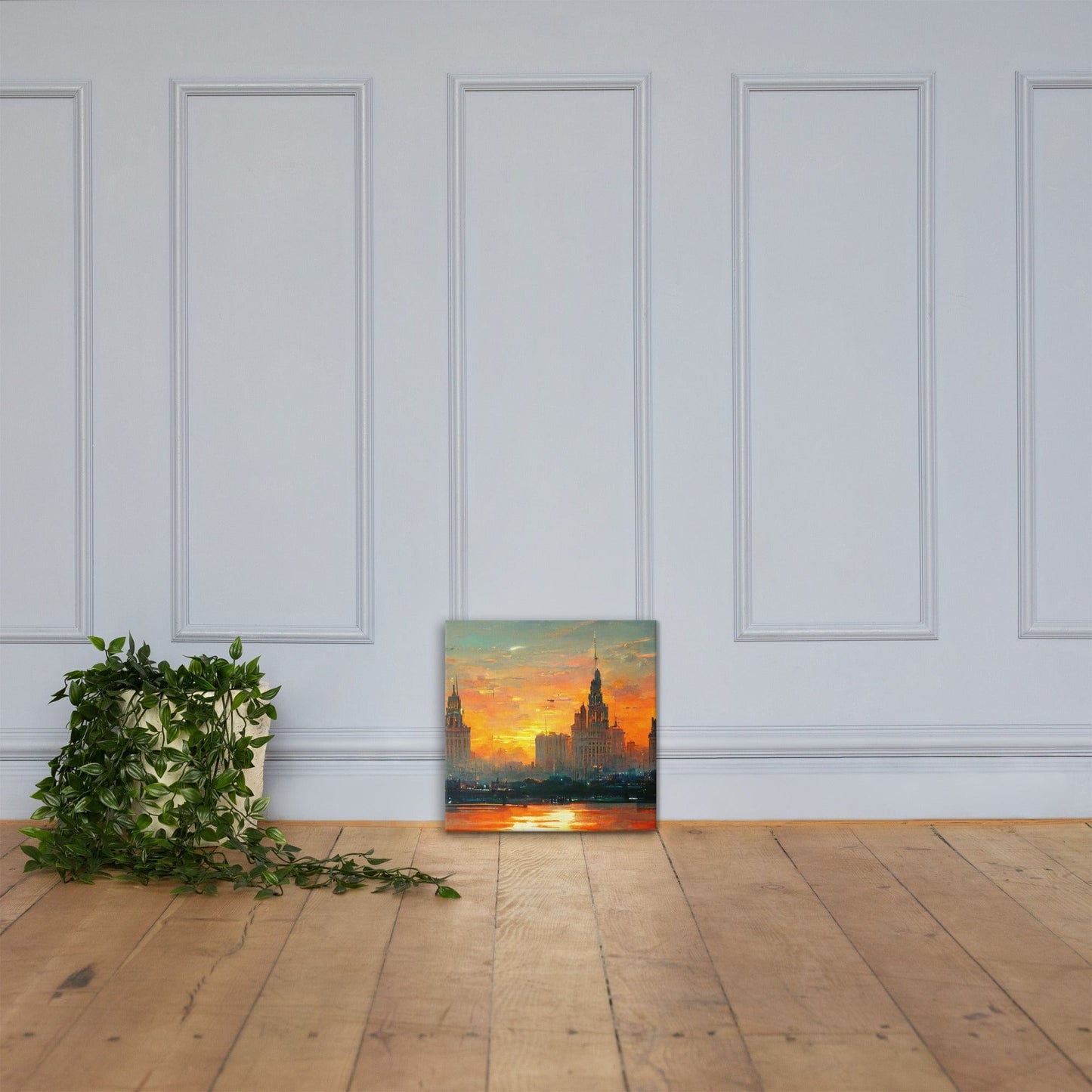 Sunset over the City Canvas Print - Premium Canvas Print - Just €78.95! Shop now at San Rocco Italia