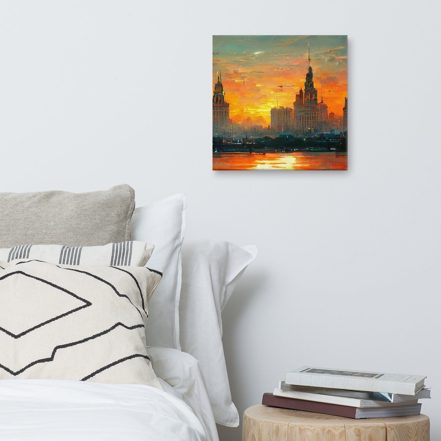 Sunset over the City Canvas Print - Canvas Print - San Rocco Italia