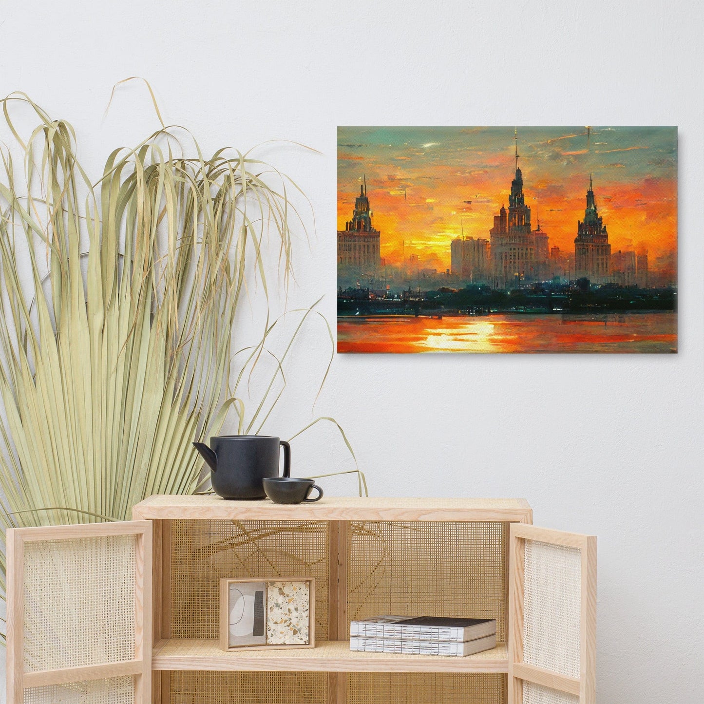 Sunset over the City Canvas Print - Canvas Print - San Rocco Italia