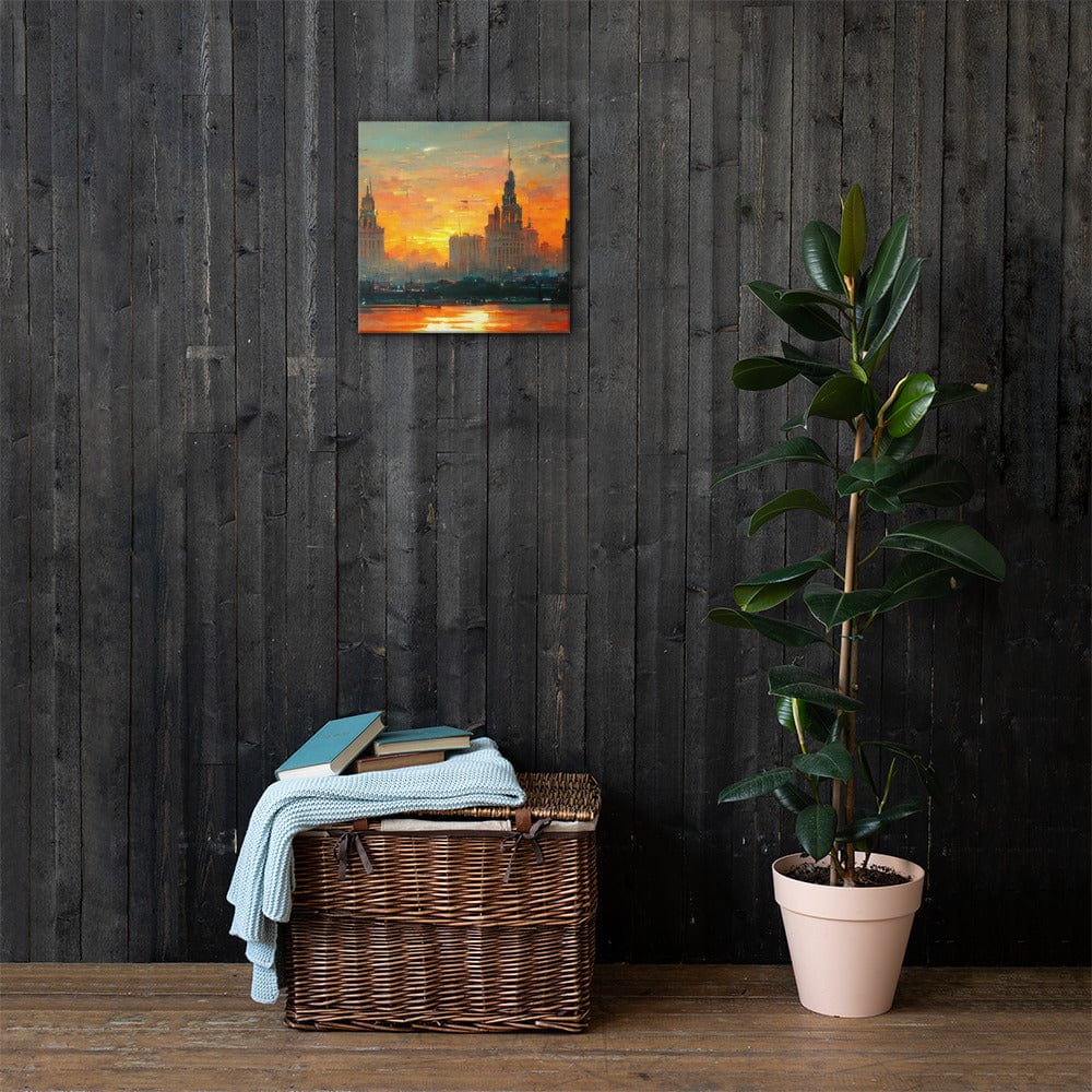 Sunset over the City Canvas Print - Canvas Print - San Rocco Italia