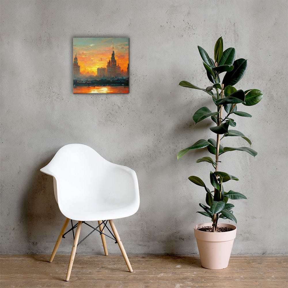 Sunset over the City Canvas Print - Canvas Print - San Rocco Italia