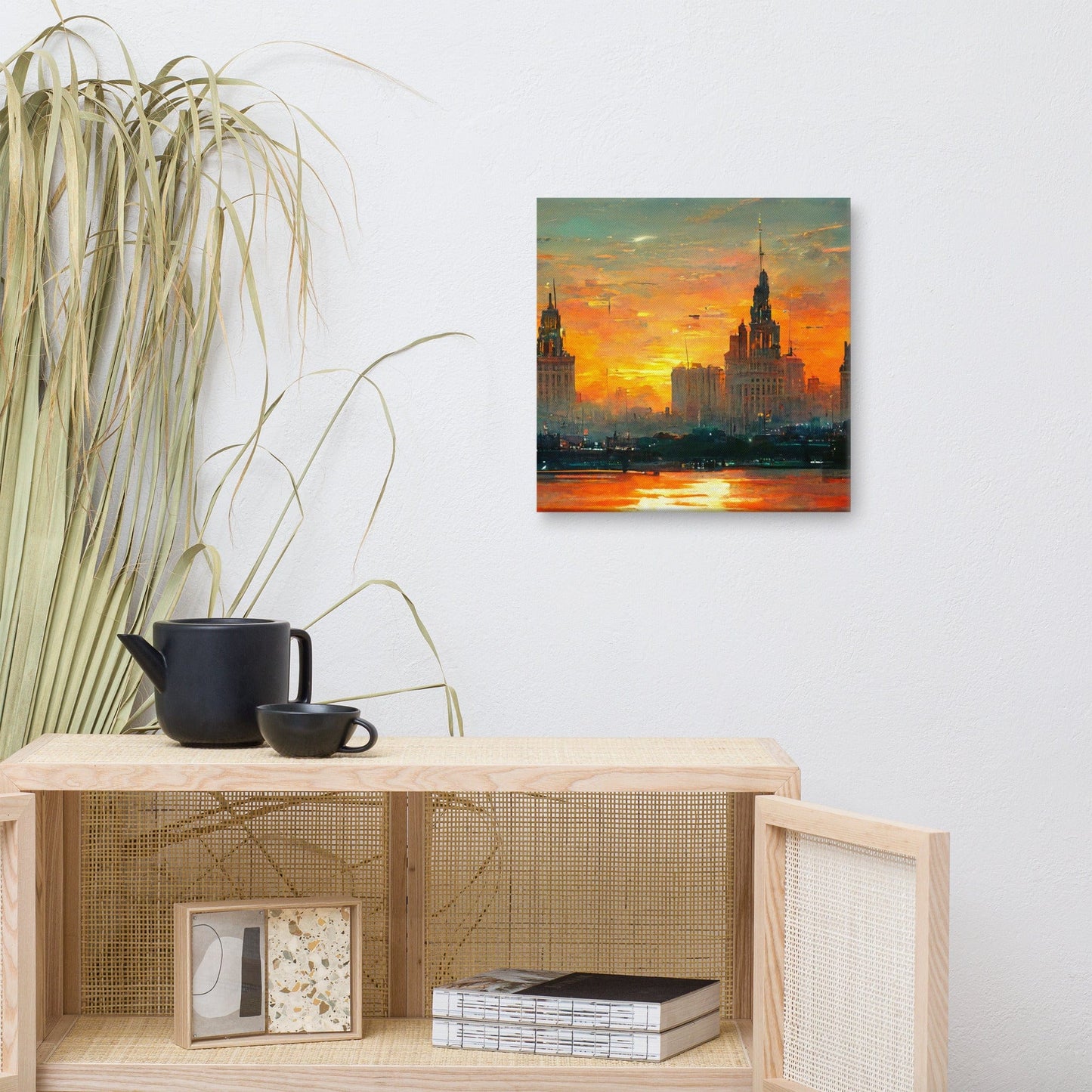 Sunset over the City Canvas Print - Canvas Print - San Rocco Italia