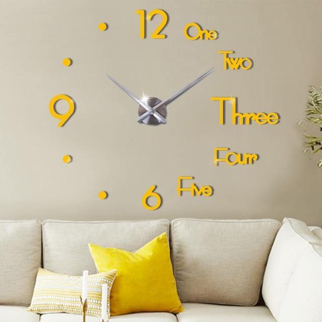 3D Wall Sticker Clock - Premium Clock - Just €21.95! Shop now at San Rocco Italia