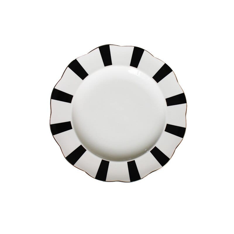 Retro Black and White Polka Dot and Striped Teapots, Cups, Saucers and Plates - Premium Cups - Just €37.95! Shop now at San Rocco Italia