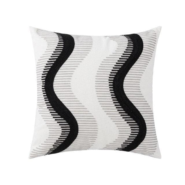 Geometric Embroidered Cushion Covers | 45x45 cm - Cusion Cover - sanroccoitalia.it