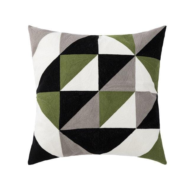 Geometric Embroidered Cushion Covers | 45x45 cm - Cusion Cover - sanroccoitalia.it
