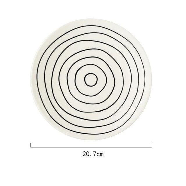Contemporary Kaleidoscope Hand Painted Plates - Premium Dinnerware - Just €44.95! Shop now at San Rocco Italia