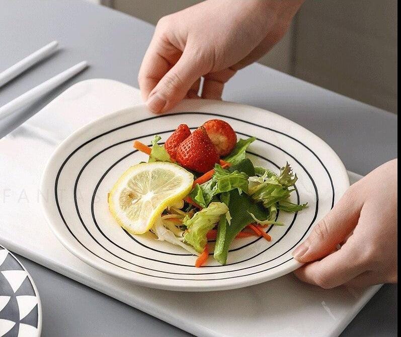 Contemporary Kaleidoscope Hand Painted Plates - Premium Dinnerware - Just €44.95! Shop now at San Rocco Italia