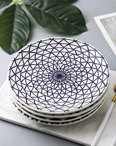 Contemporary Kaleidoscope Hand Painted Plates - Premium Dinnerware - Just €44.95! Shop now at San Rocco Italia