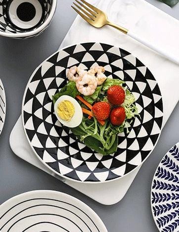 Contemporary Kaleidoscope Hand Painted Plates - Premium Dinnerware - Just €44.95! Shop now at San Rocco Italia