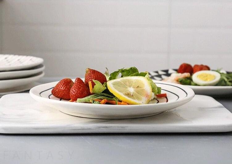 Contemporary Kaleidoscope Hand Painted Plates - Premium Dinnerware - Just €44.95! Shop now at San Rocco Italia