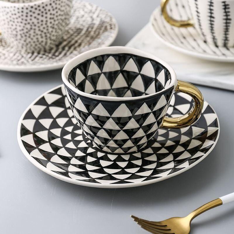 Contemporary Kaleidoscope Hand Painted Plates - Premium Dinnerware - Just €44.95! Shop now at San Rocco Italia