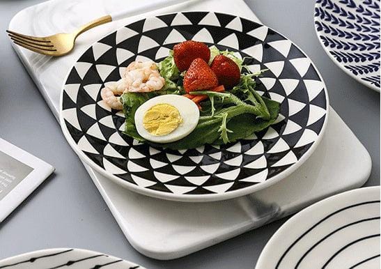 Contemporary Kaleidoscope Hand Painted Plates - Premium Dinnerware - Just €44.95! Shop now at San Rocco Italia