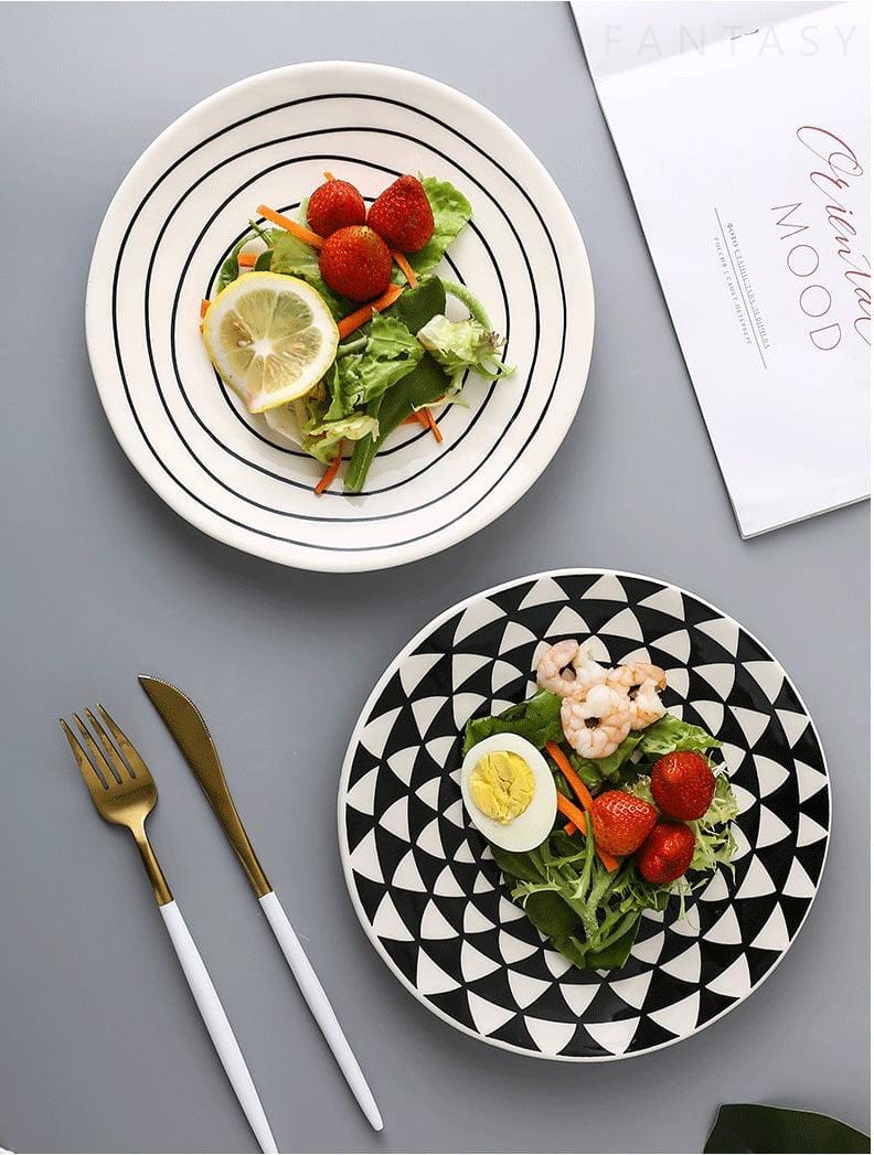 Contemporary Kaleidoscope Hand Painted Plates - Premium Dinnerware - Just €44.95! Shop now at San Rocco Italia